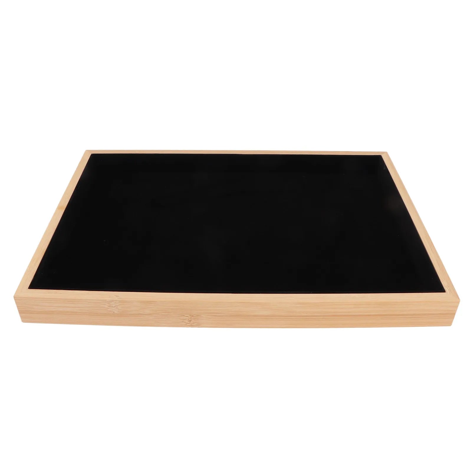Plateau Bijoux Bois Velours Organisateur Tiroir
