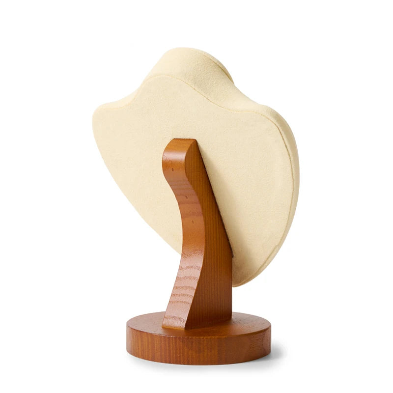 Buste Collier Bois Portrait Mannequin Vitrine