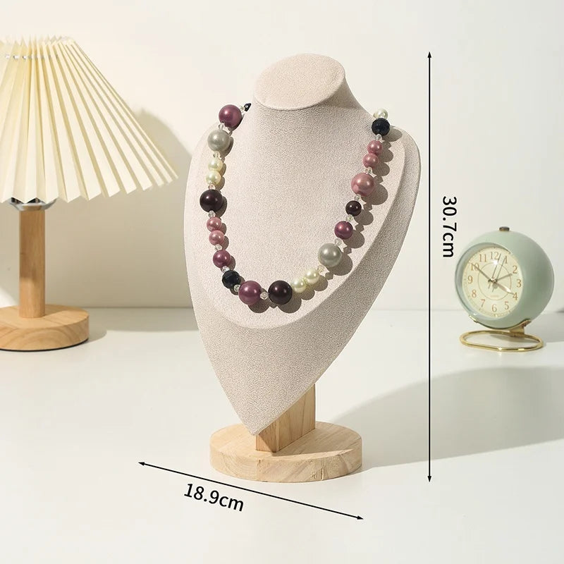 Présentoir Collier Beige