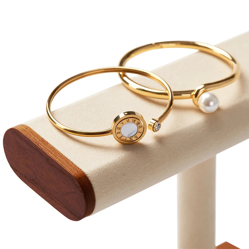 Porte Montre Bois T-Bar Bracelet Rangement