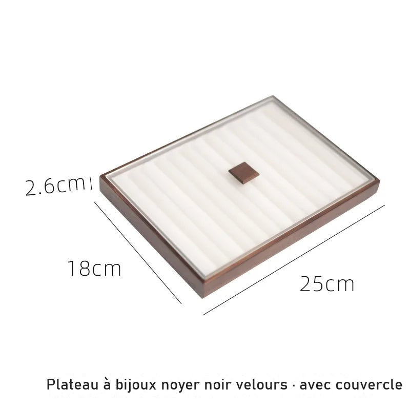 Boîte Bijoux Bois Empilable Grande Capacité