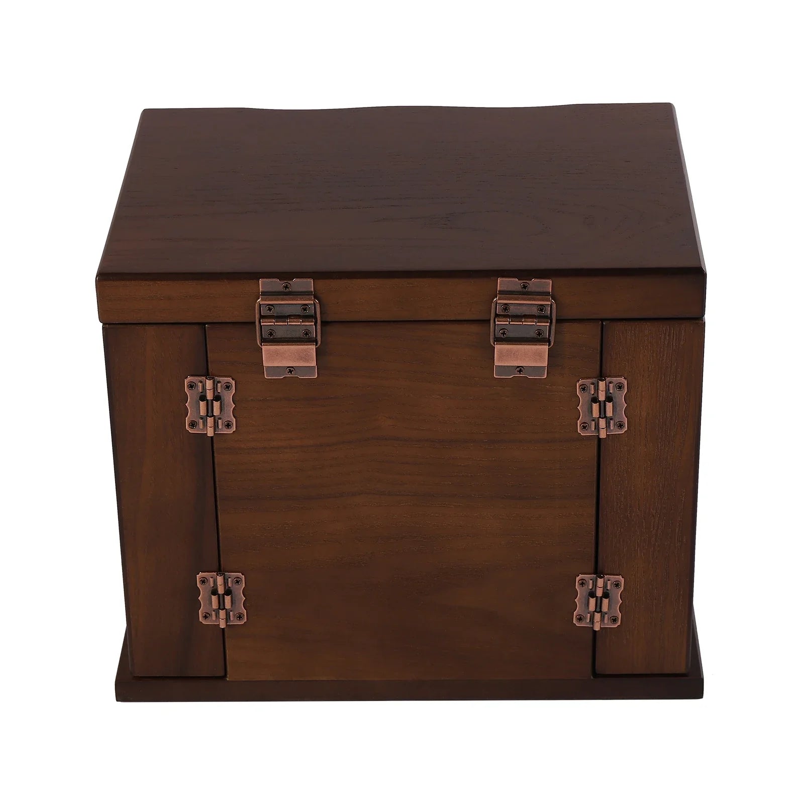 Boite Bijoux Bois Velours Vintage 5 Niveaux