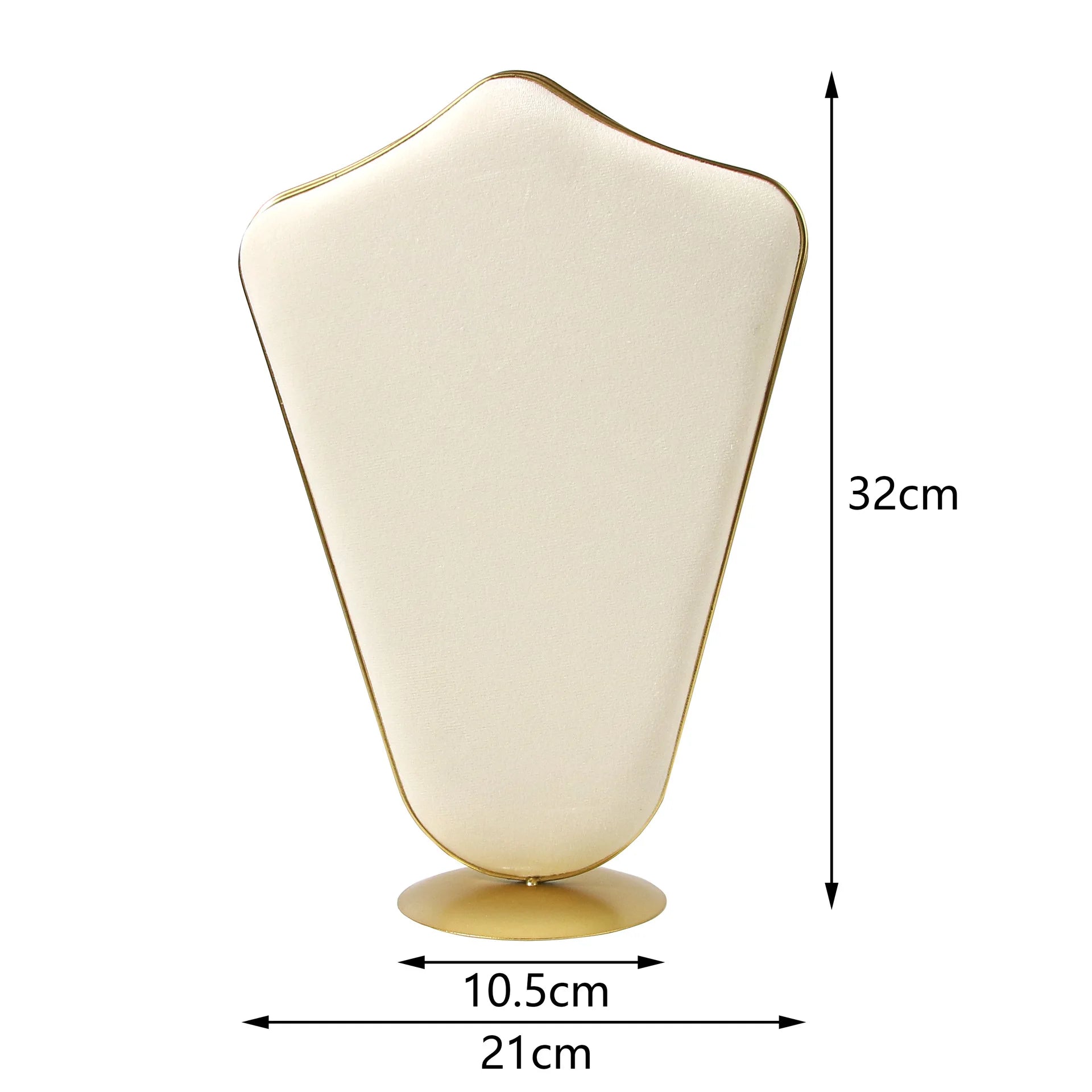 Coussin Bijoux Beige Métal Comptoir Vitrine
