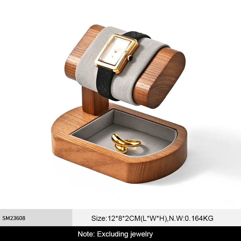 Présentoir Montre Bois Massif Bagues Vitrine