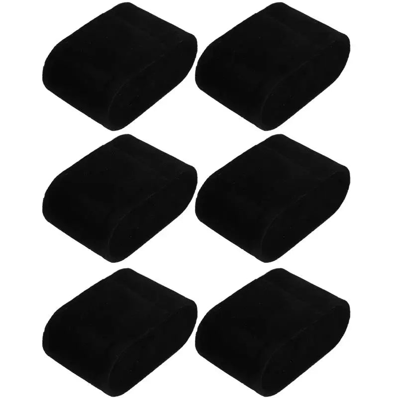 Coussin Montre Velours Noir Lot 6 Pièces