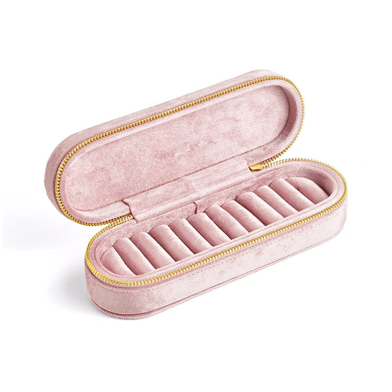 Boîte à Bagues Velours Compartiments Femme