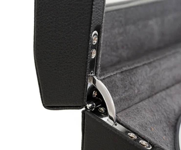 Remontoir Montre Bois Noir Brillant 10 Emplacements