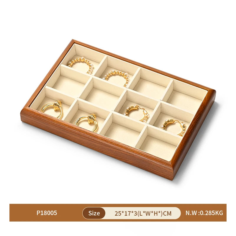 Boîte Bijoux Bois Multi-Compartiments Modulaire