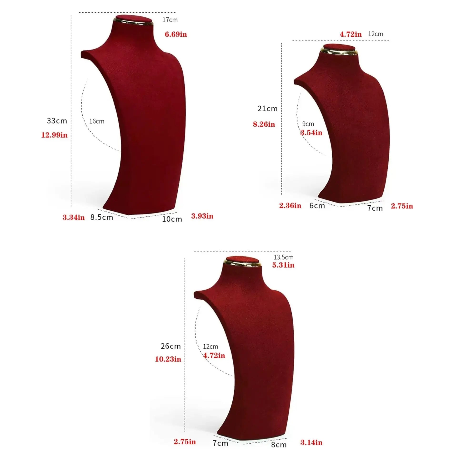 Buste Collier Daim Microfibre Comptoir Joaillerie