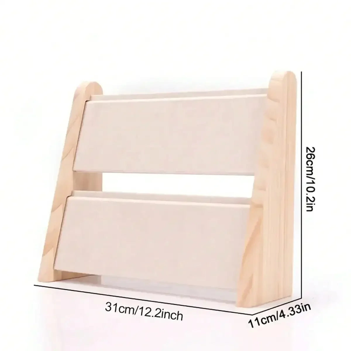 Plateau Bijoux Bois Triangle 2 Etages