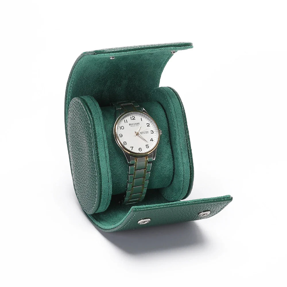 Étui Voyage Montre Cuir Rouleau Premium