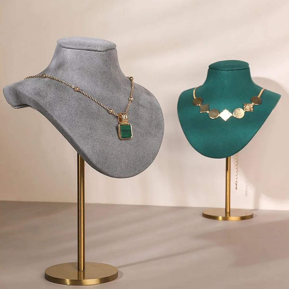 Présentoir Collier Métal Barre T Suspendu