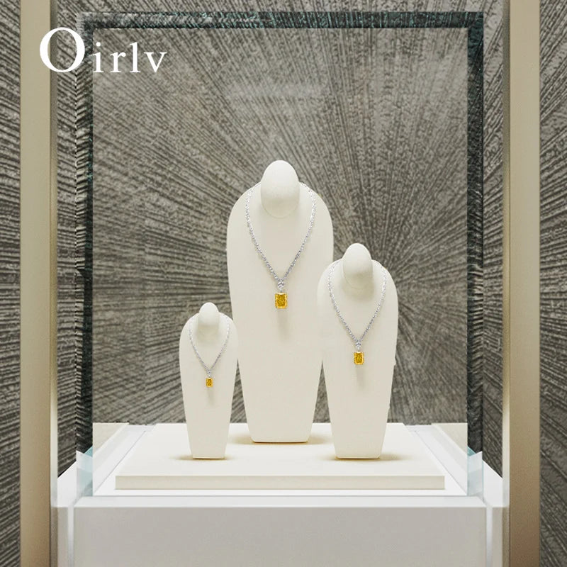 Buste Collier Cou Microfibre Présentation Vitrine