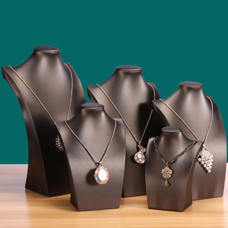 Buste Collier Plastique Présentoir Vitrine