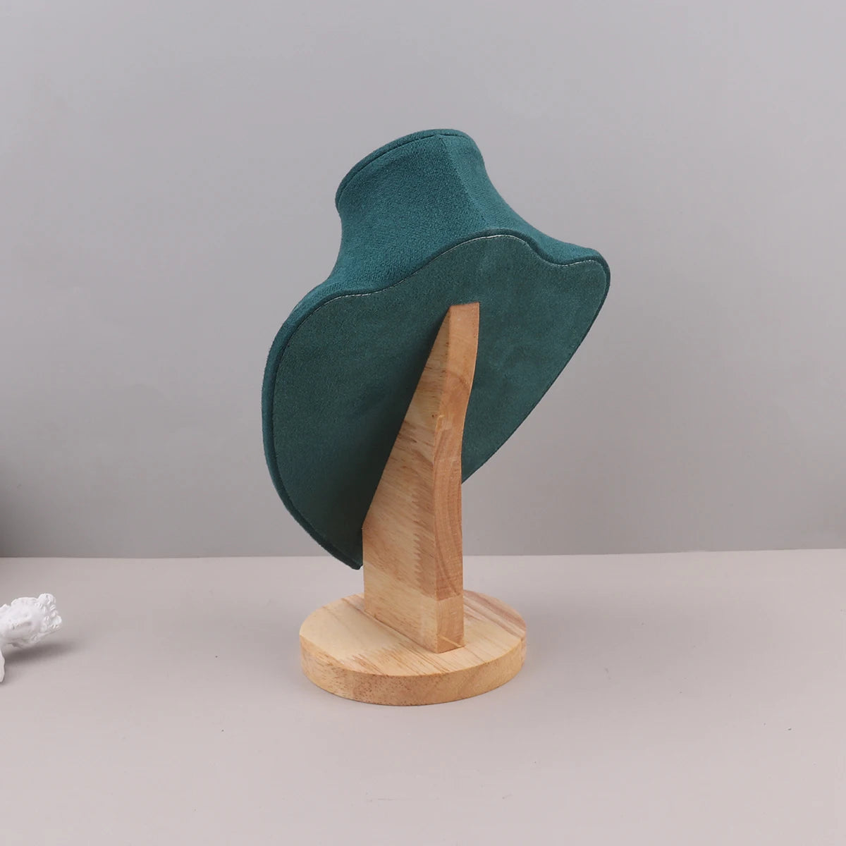 Présentoir Collier Velours Vert Émeraude 3 Tailles
