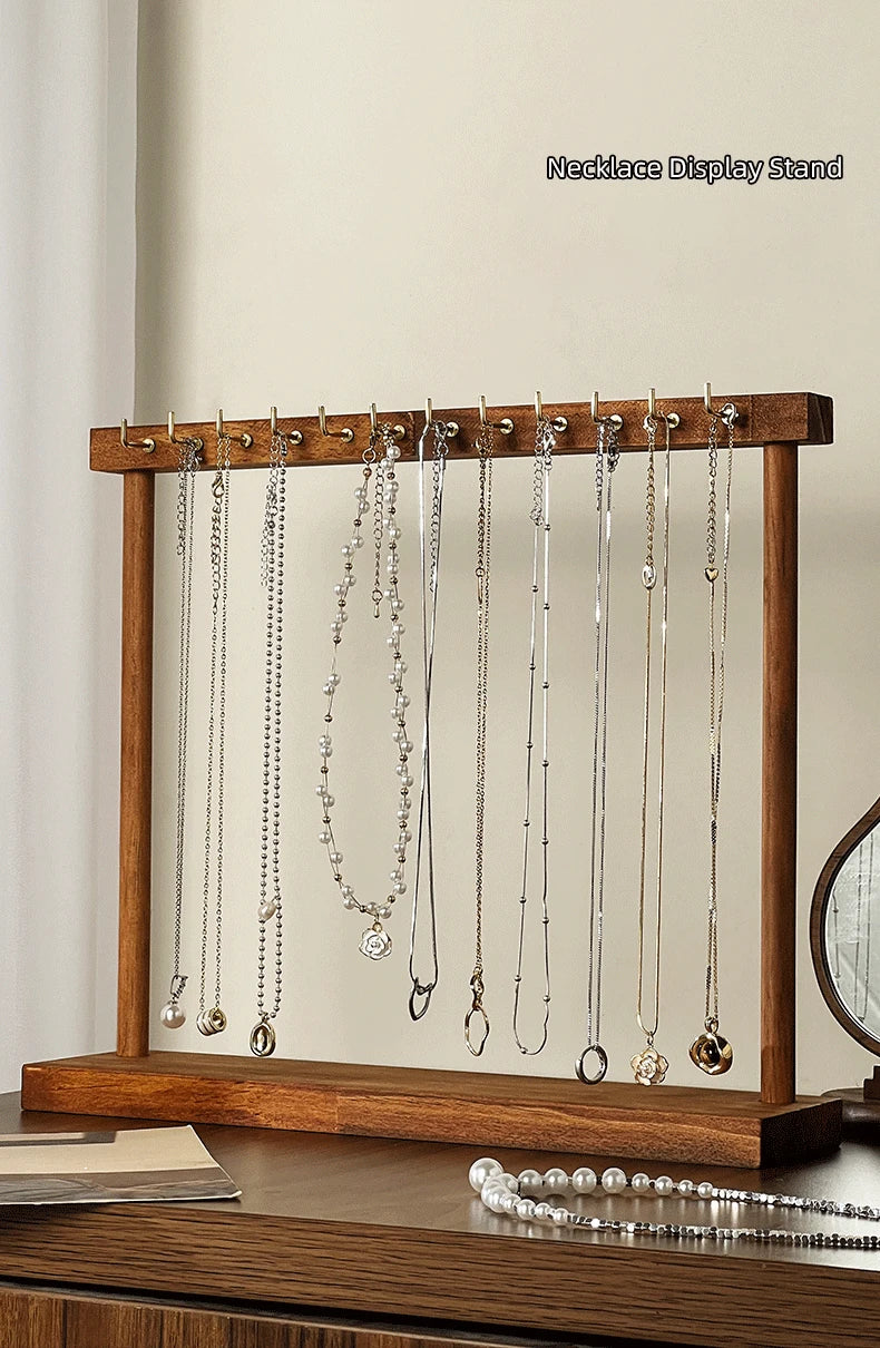 Presentoir Collier Bois Rustique