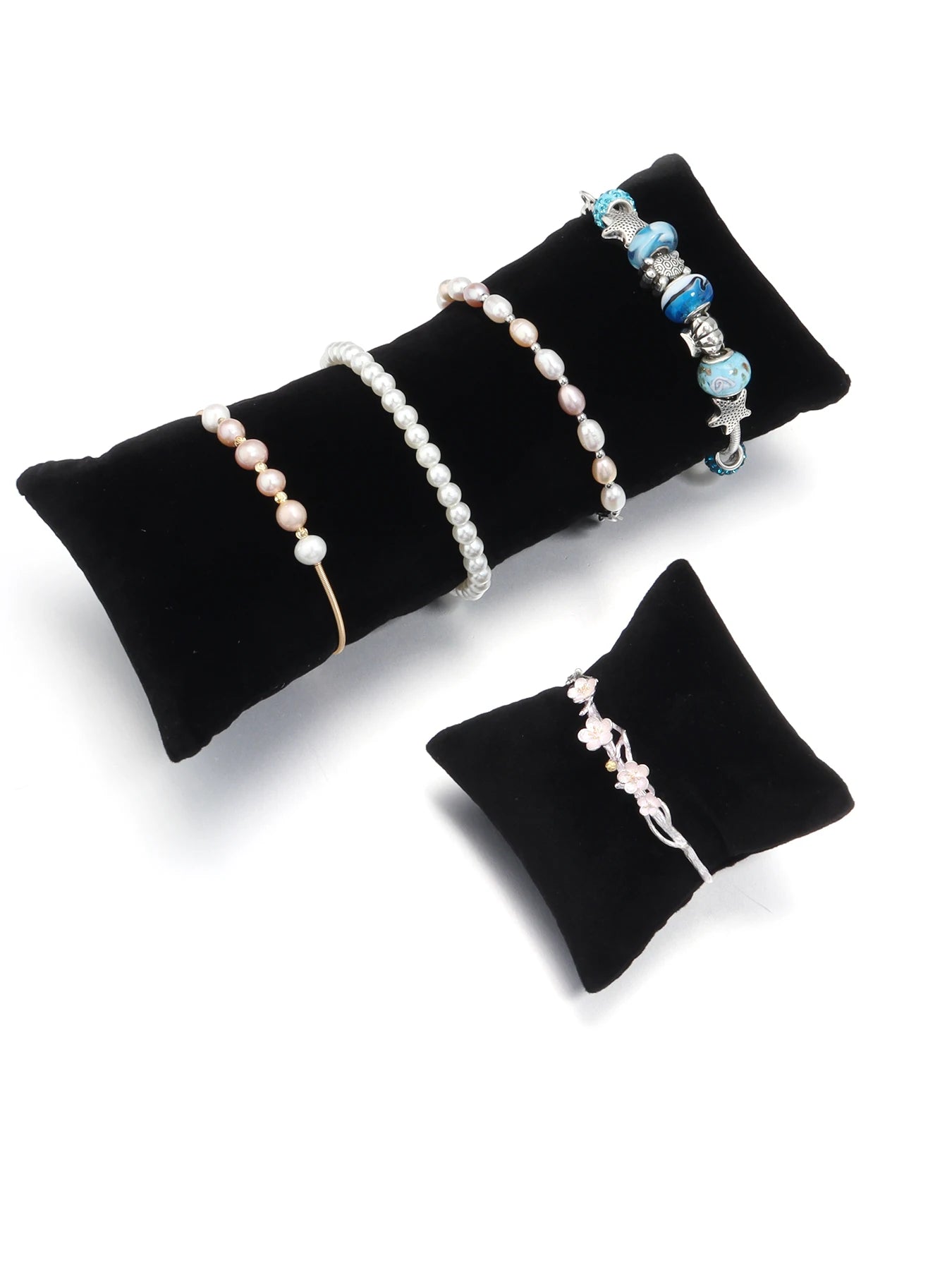 Coussin Bijoux Cuir Velours Bracelet Montre