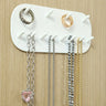 Présentoir Collier Mural Plastique Rigide Blanc