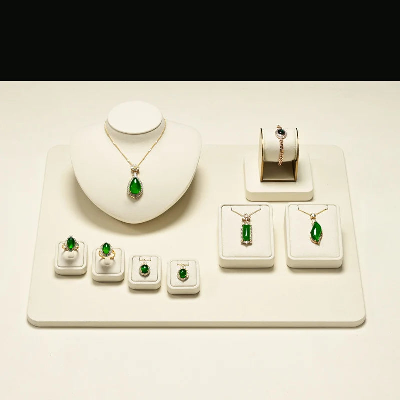 Présentoir Bague Velours Mannequin Collier Plateau