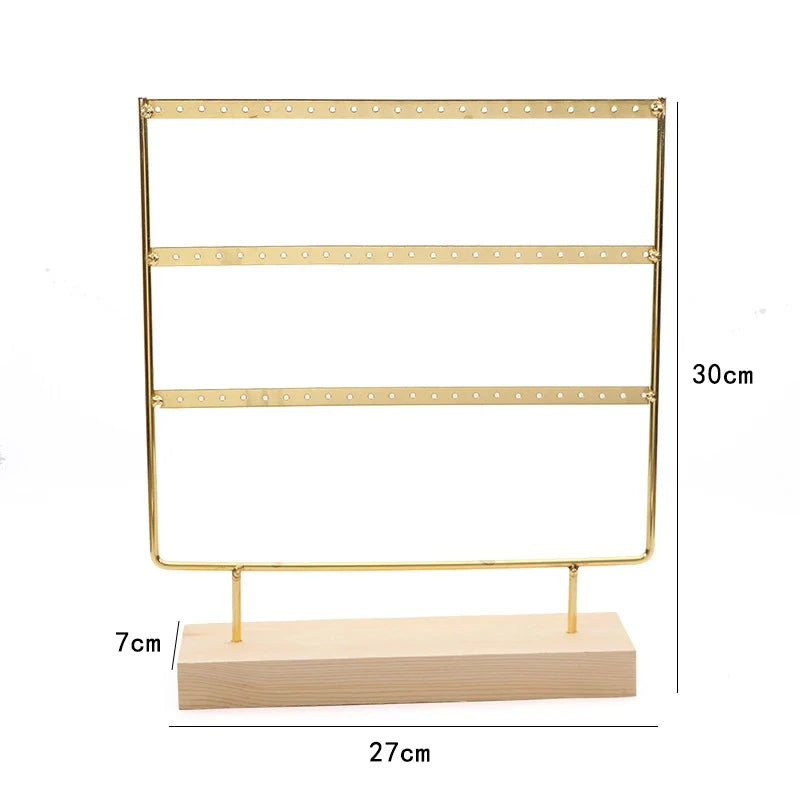 Présentoir Boucles d'Oreilles Métal Grille Vitrine