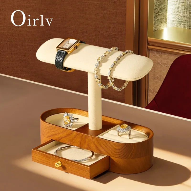 Présentoir Bijoux Bois Montre Luxe Multifonction