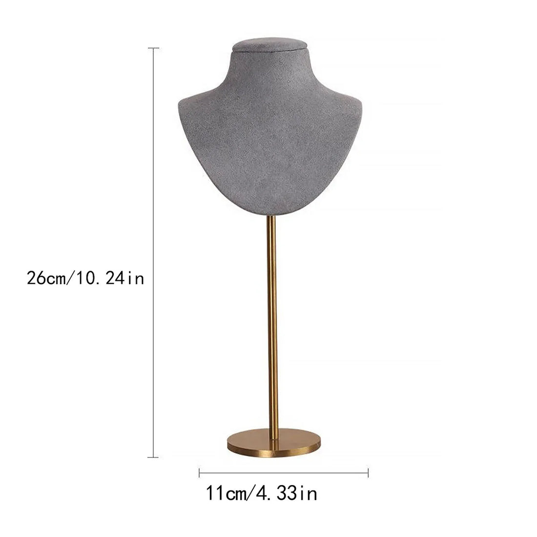 Présentoir Collier Métal Barre T Suspendu