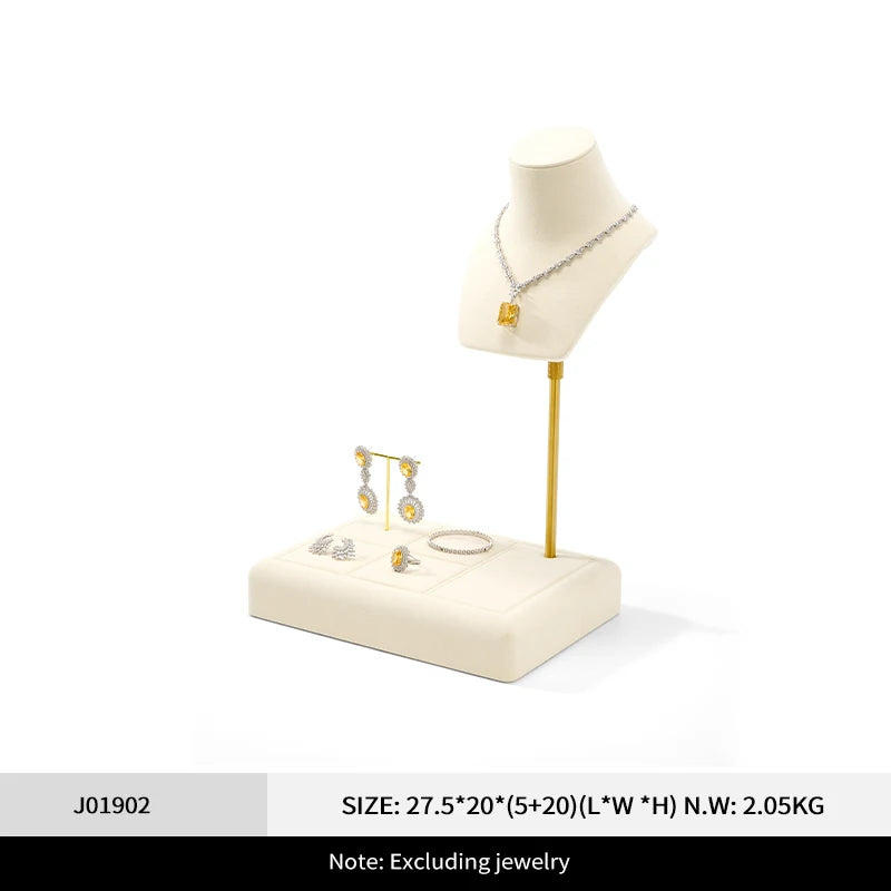 Présentoir Bijoux Microfibre Multifonction Combiné