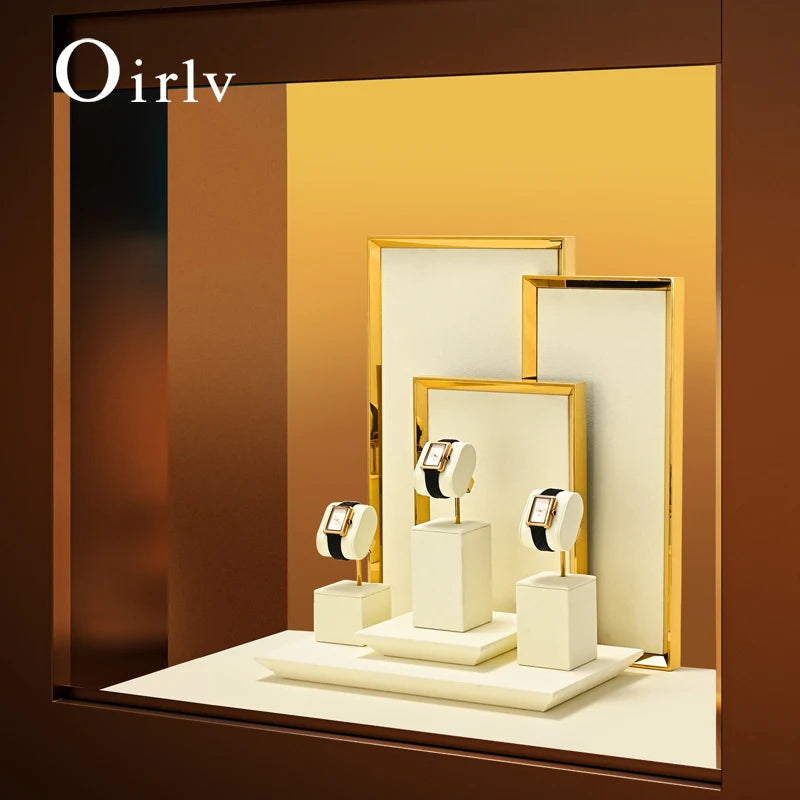 Présentoir Montre Microfibre Comptoir Vitrine