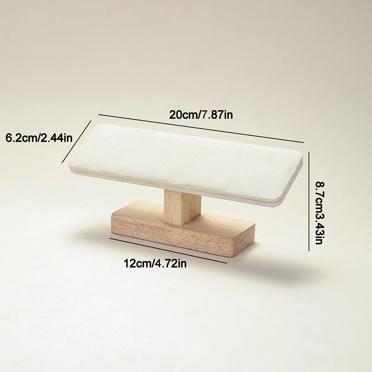 Presentoir Montre Bois Velours Base Organisateur