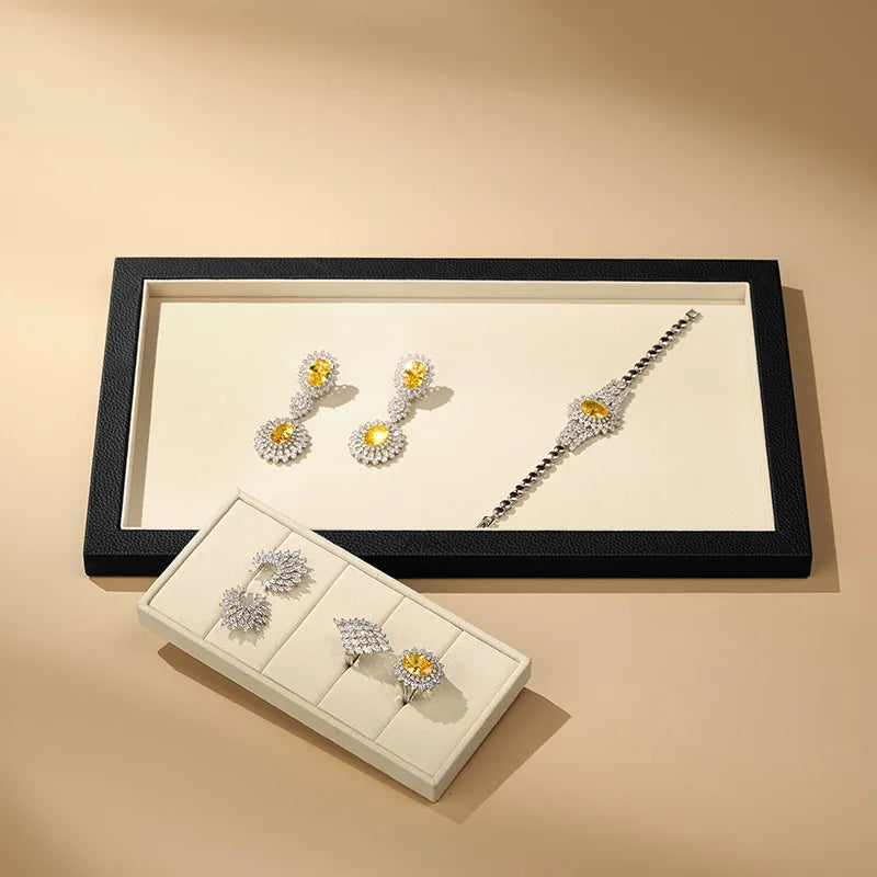 Plateau Bijoux Cuir Véritable Haut de Gamme