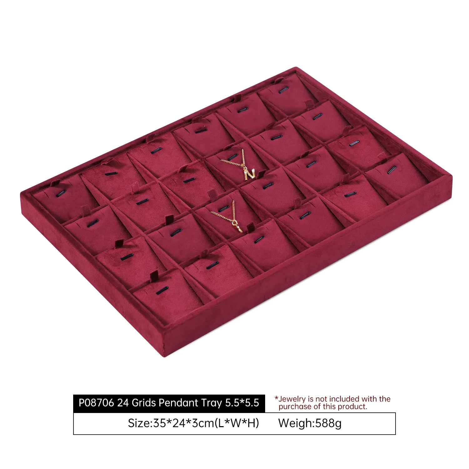 Plateau Bijoux Velours Multifonction Couleurs Vives
