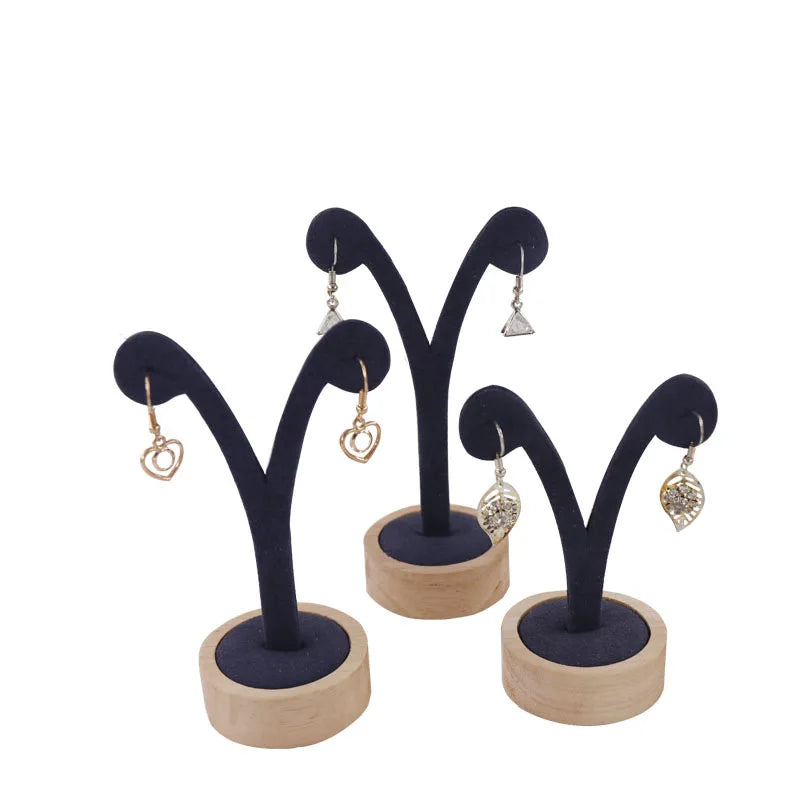 Présentoir Boucles d'Oreilles Bois Métal