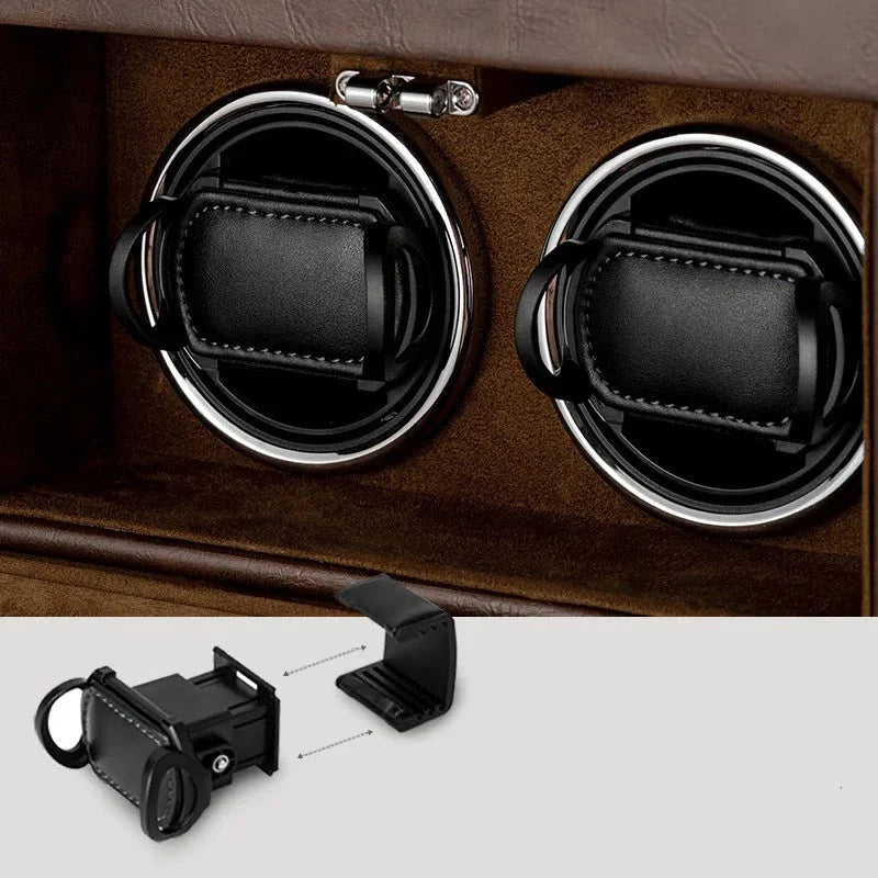 Coffre Fort Montre Cuir 10 Places LED Premium