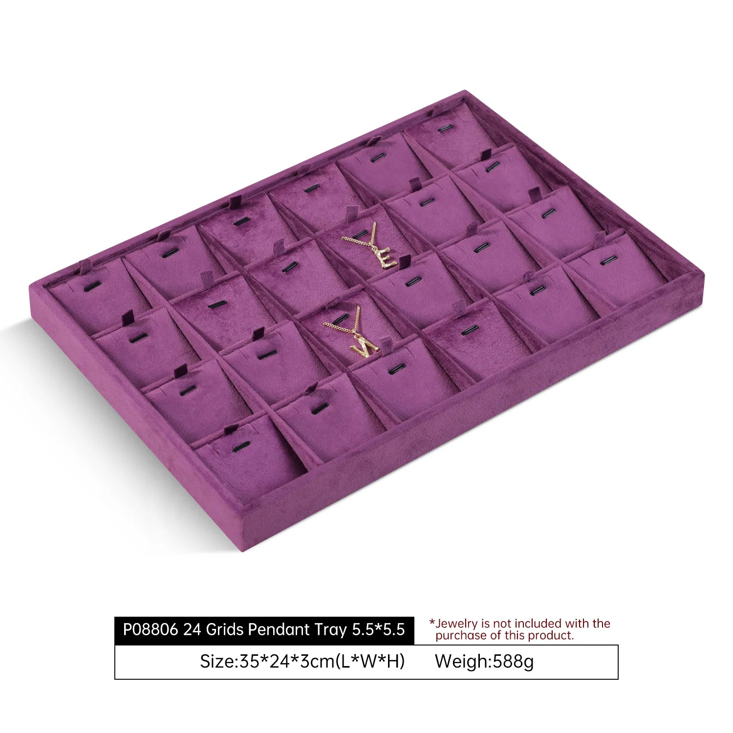 Plateau Bijoux Velours Multifonction Couleurs Vives