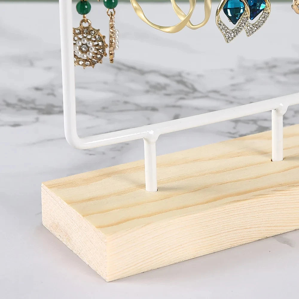 Présentoir Boucles d'Oreilles Métal Grille Vitrine