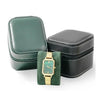 Boite Montre Cuir Voyage Compact 10x8cm