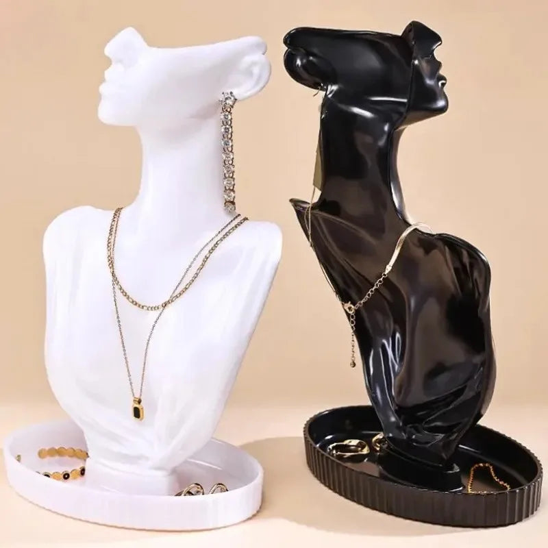 Présentoir Collier Buste Plastique Femme