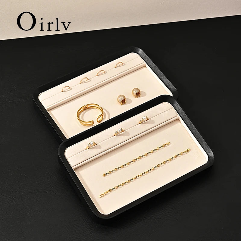 Plateau Cuir Bague Collier Pendentif Premium