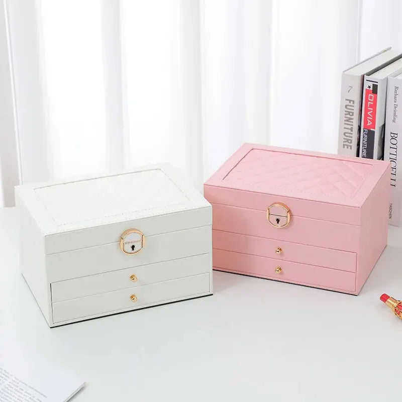 Boite a Bijoux Cuir Montres Rangement Organisateur