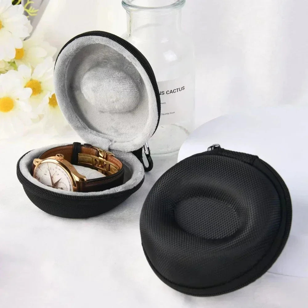 Étui Montre Cuir Voyage Anti-Choc Portable