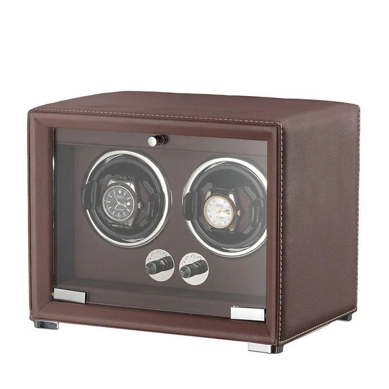 Coffre Fort Montre Cuir Remontoir Multi Emplacements