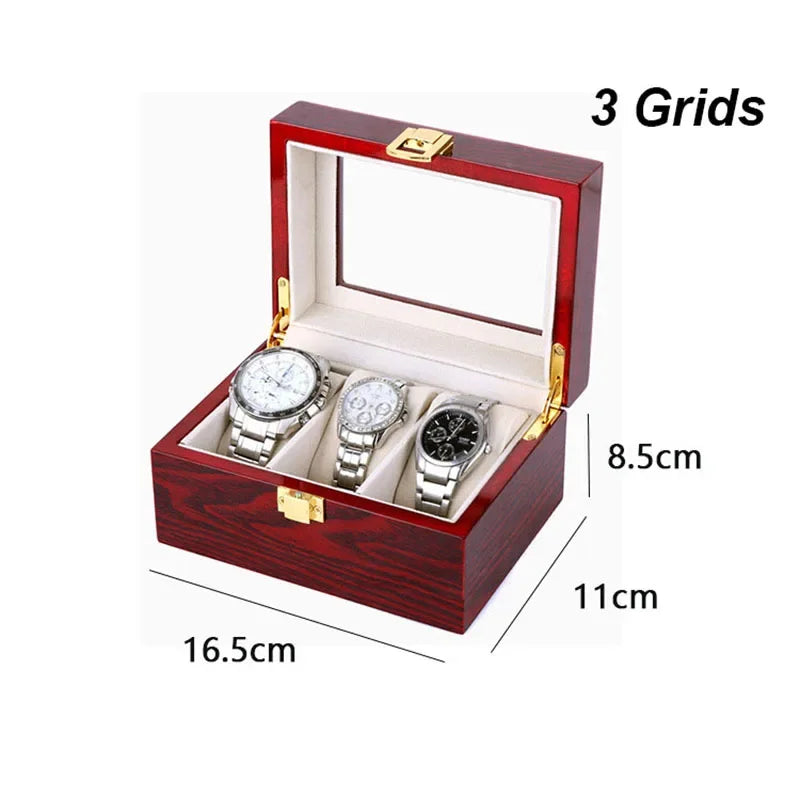 Boîte Montre Bois Mallette Voyage Cadeau
