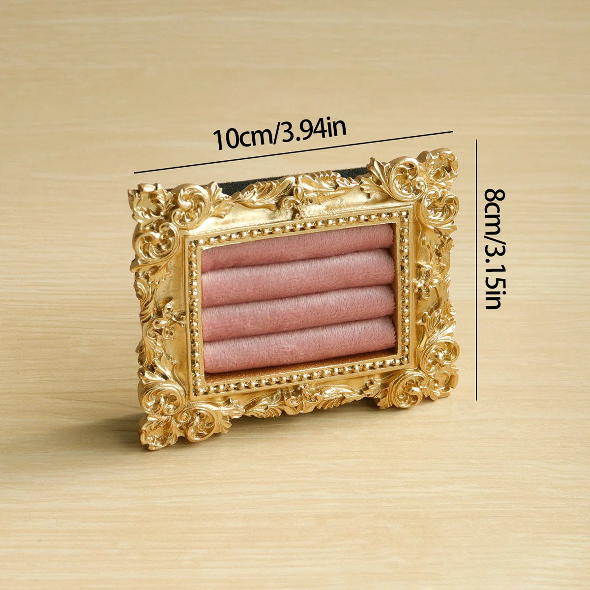 Plateau Bague Daim Vintage Baroque