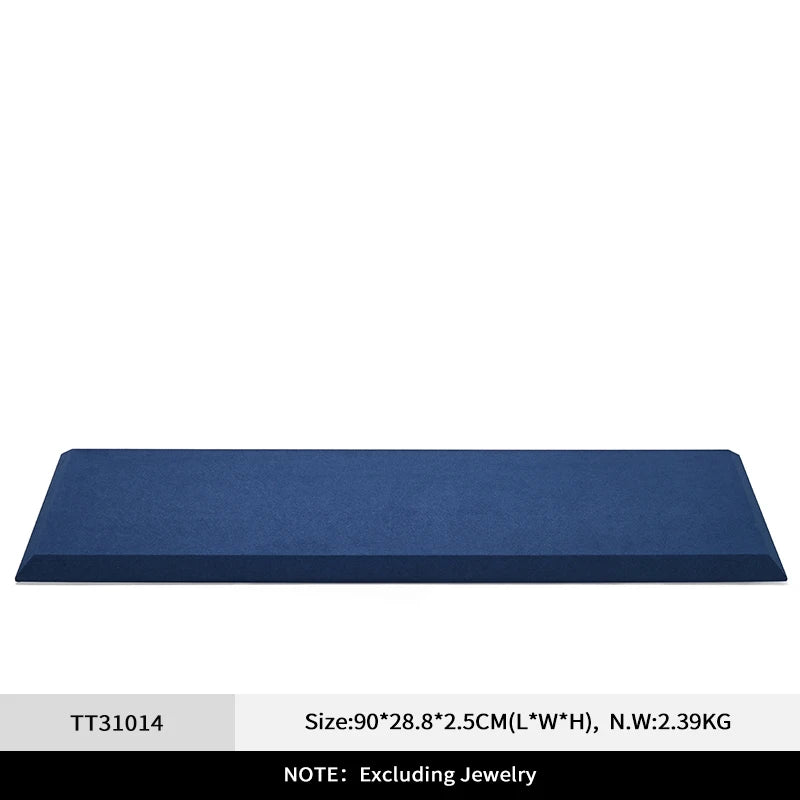 Buste Bijoux Cuir Bleu Modulable Vitrine