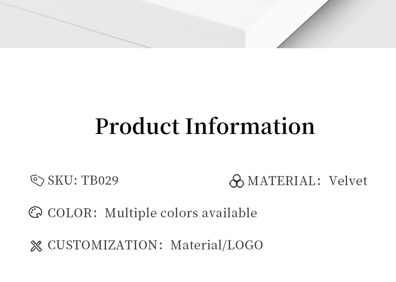 Présentoir Collier Velours Ovale Multicolore