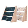 Plateau Bijoux Bois Velours 3 Etages