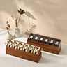 Boîte Montre Bois Double Étage Coffret 6 Places
