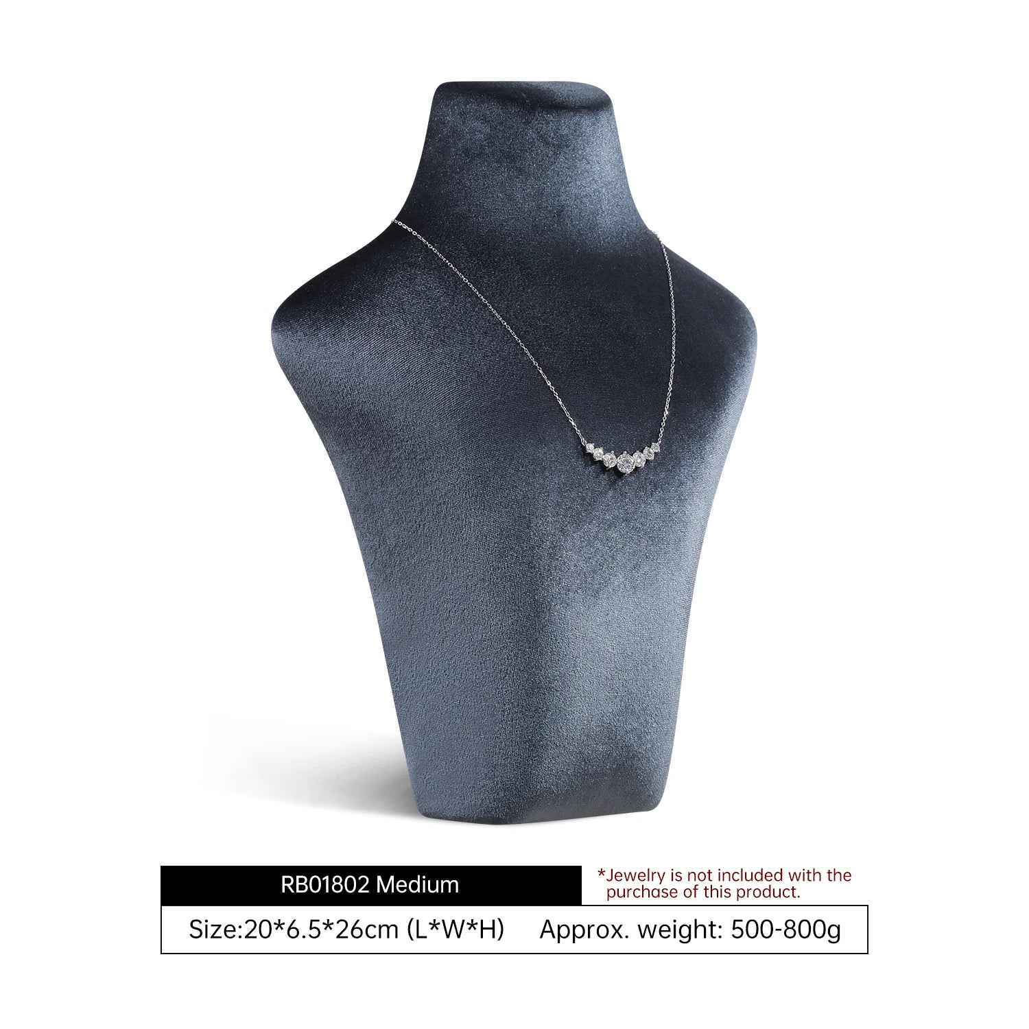 Buste Collier Velours Portrait Poitrine Comptoir