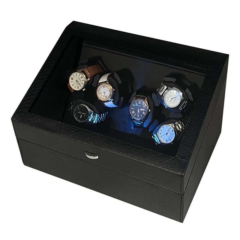 Coffre Fort Montre Cuir Automatique