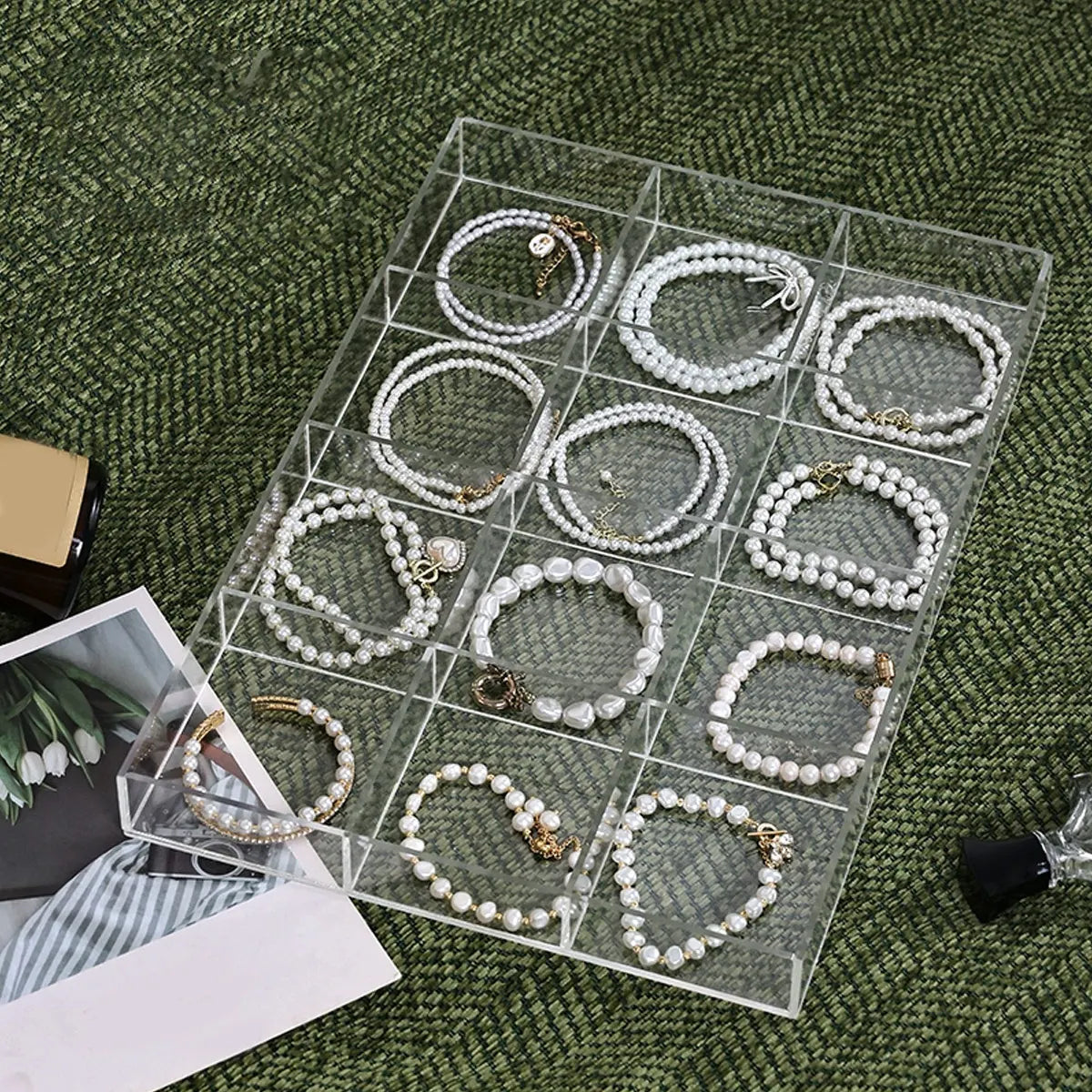 Boîte Rangement Bijoux Plastique Bague Collier